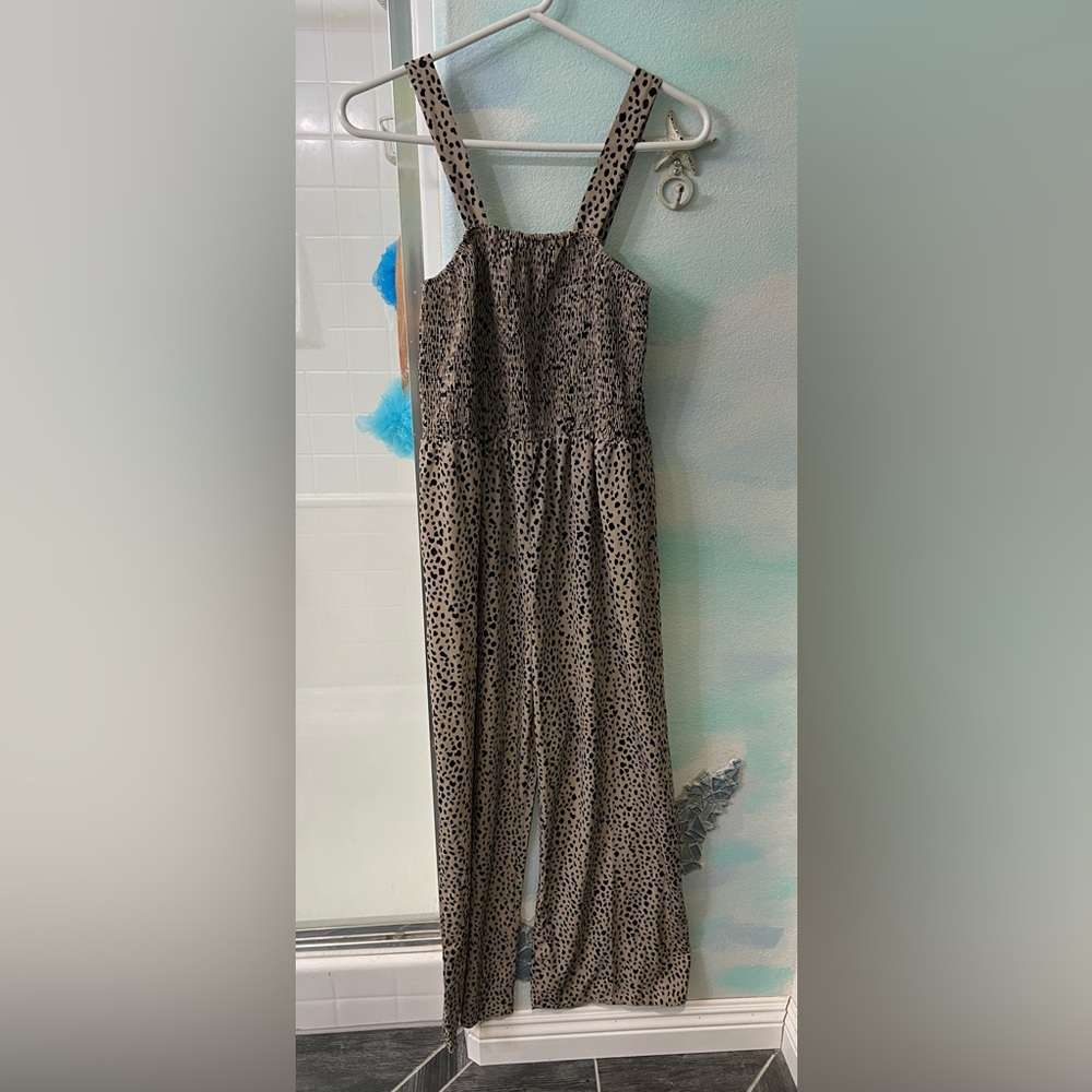 SHEIN Brown & Black Dot Jumpsuit
